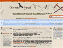Tablet Screenshot of cherokee-indianer.de